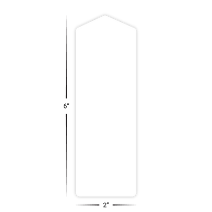 Custom Plastic 2" x 6" Arrow Bookmarks