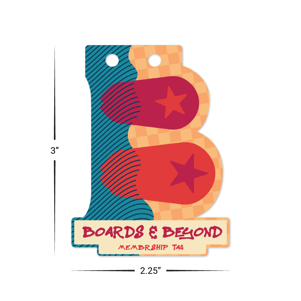 Custom Plastic 3" x 2.25" B Shape Cards