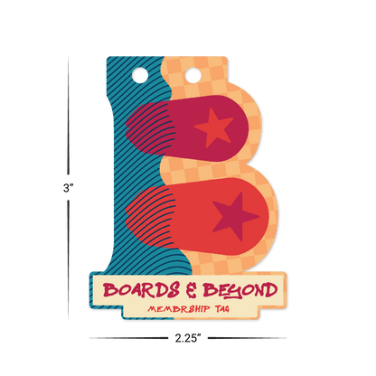 Custom Plastic 3" x 2.25" B Shape Cards