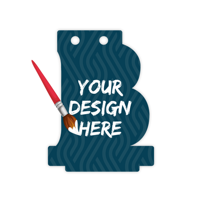 Custom Plastic 3" x 2.25" B Shape Cards