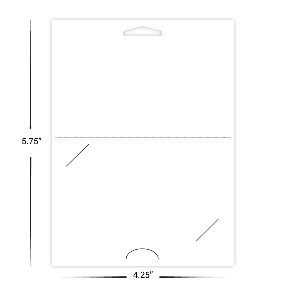 Custom Paper Hanging Gift Card Holders