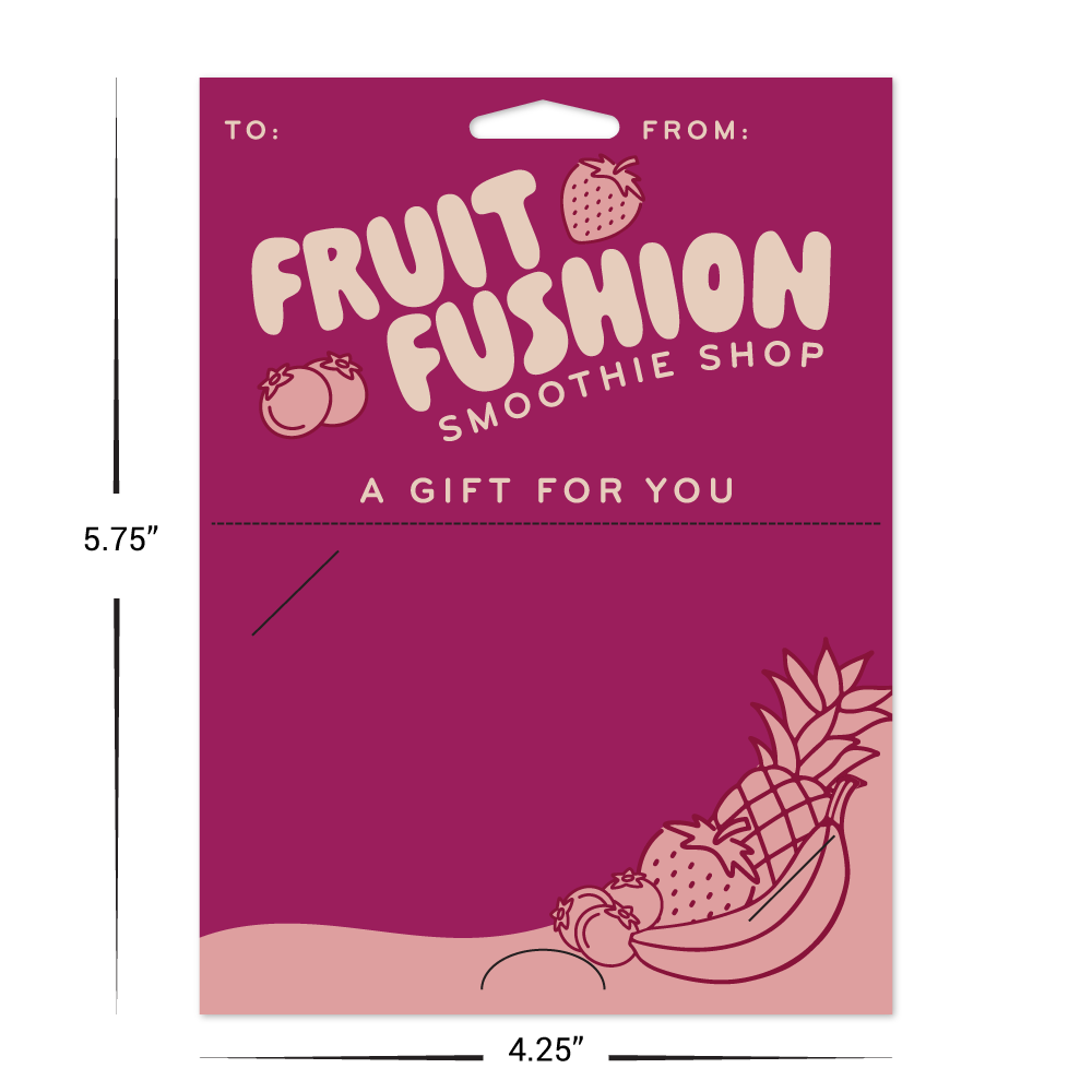 Custom Paper Hanging Gift Card Holders