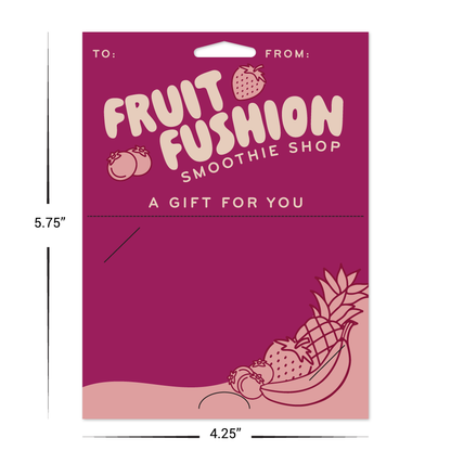 Custom Paper Hanging Gift Card Holders