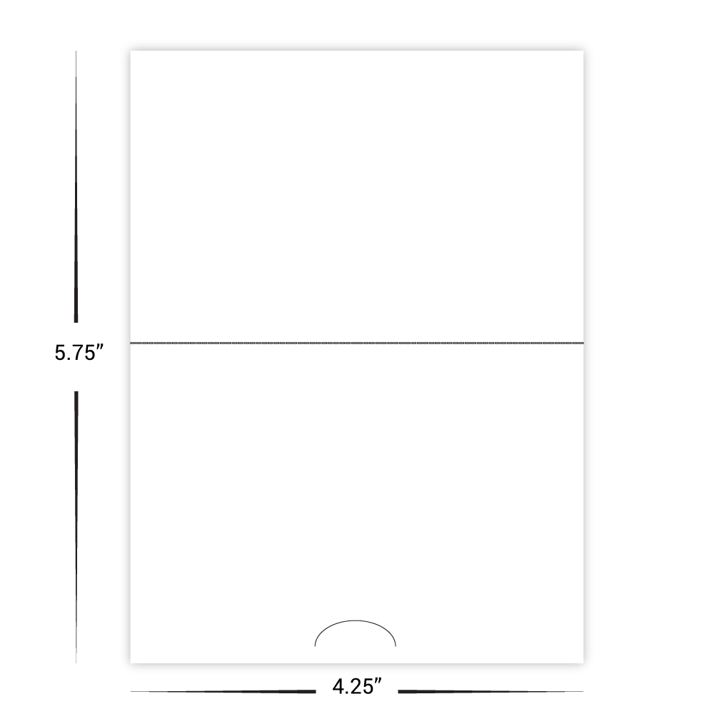 Custom Paper Gift Card Holders - No Slits