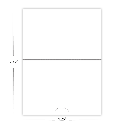 Custom Paper Gift Card Holders - No Slits