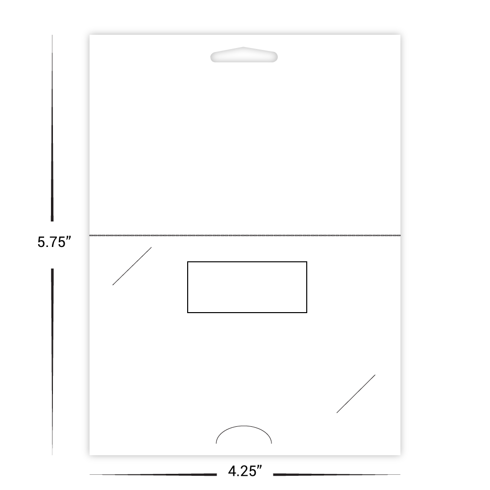 Custom Paper Gift Card Holder with Window