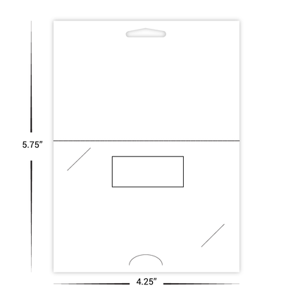 Custom Paper Gift Card Holder with Window