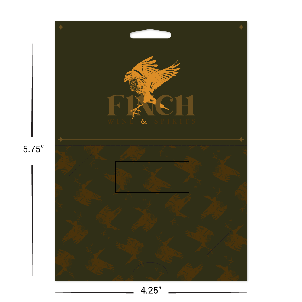 Custom Paper Gift Card Holder with Window