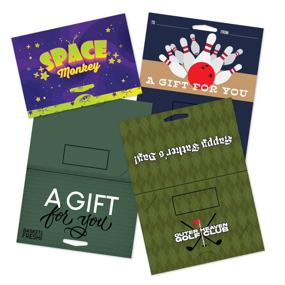 Custom Paper Gift Card Holder with Window