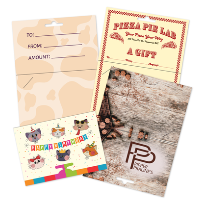 Custom Paper Hanging Gift Card Holder - Hang Tab