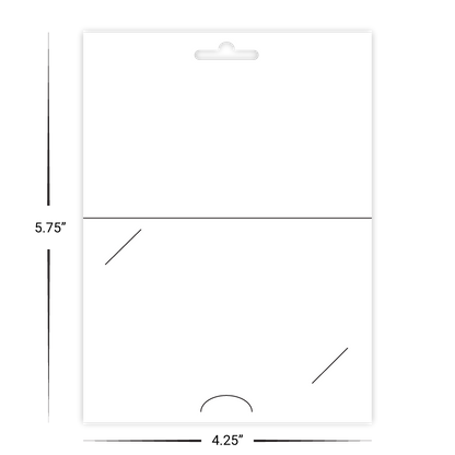 Custom Hanging Gift Card Backers