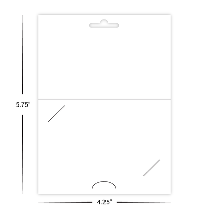 Custom Paper Hanging Gift Card Holder - Hang Tab