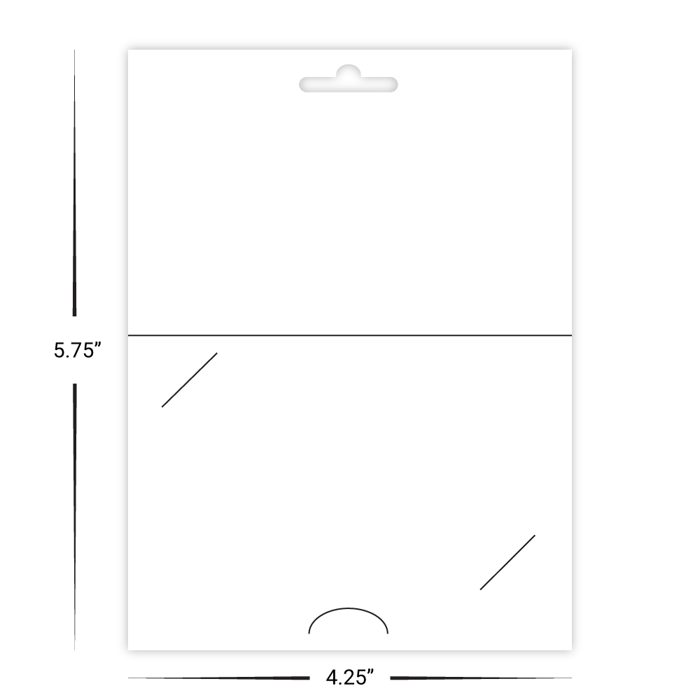 Custom Hanging Gift Card Backers