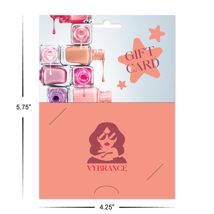 Custom Paper Hanging Gift Card Holder - Hang Tab