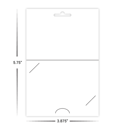 Custom Paper Short Hanging Gift Card Holders