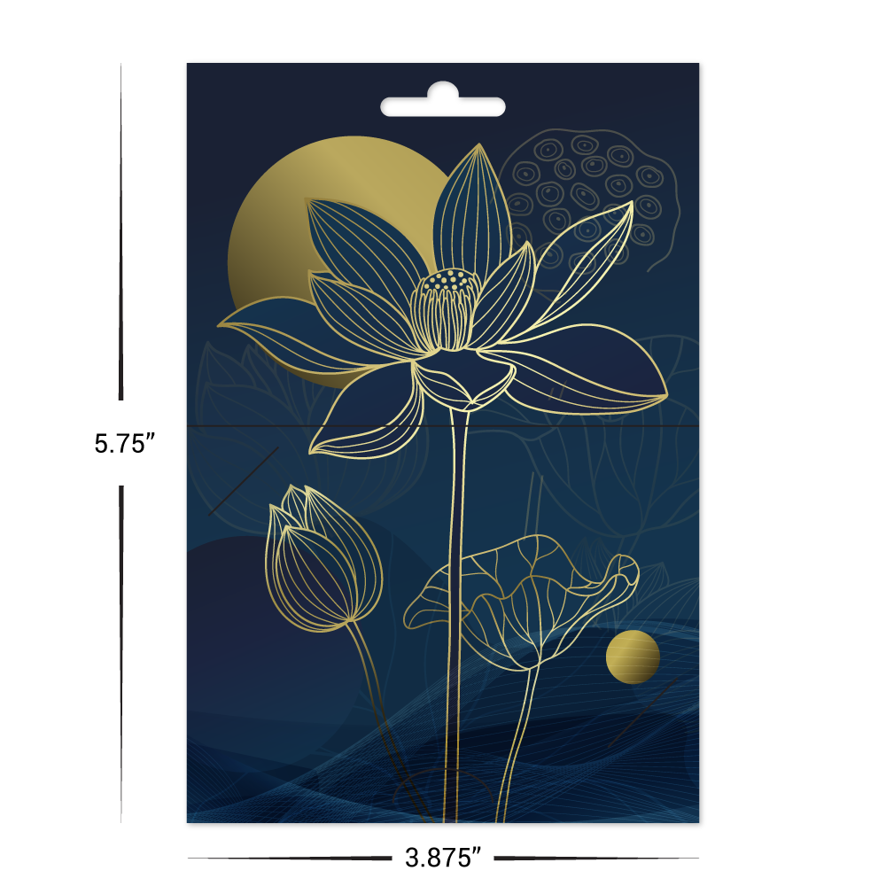 Custom Paper Short Hanging Gift Card Holders