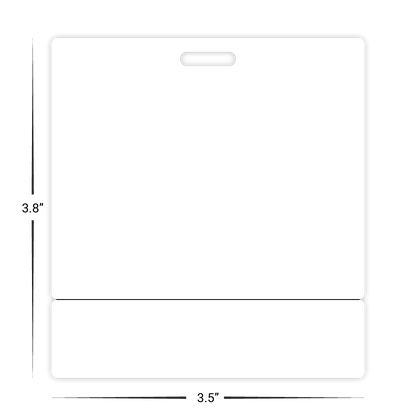 Custom Plastic 3.5" x 3.8" Breakaway Badge & Narrow Card