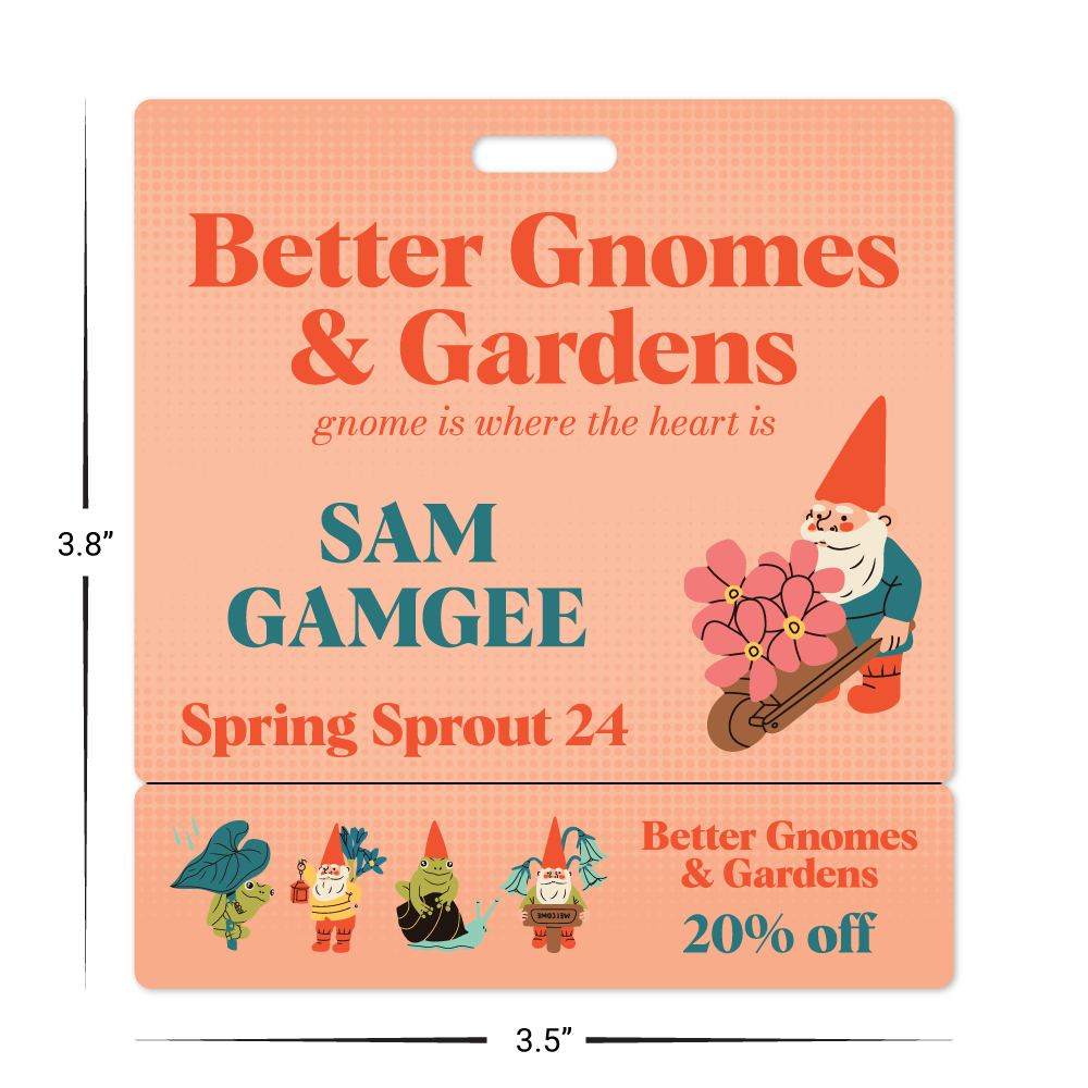 Custom Plastic 3.5" x 3.8" Breakaway Badge & Narrow Card