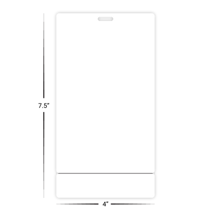 Custom Plastic 4" x 7.5" Breakaway Badge & Narrow Card