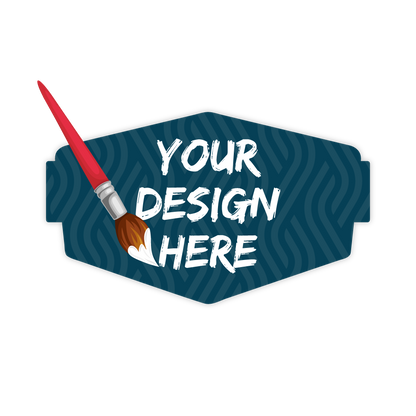 Custom Plastic 3.375" x 2" Badge Shape Cards