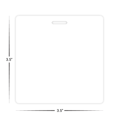 Custom Tag / Badge - 3.5" x 3.5" Square Shape