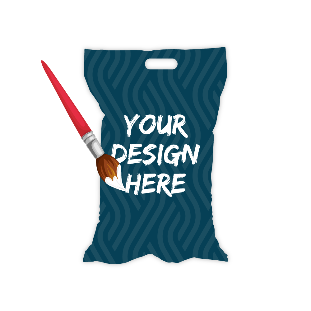 Custom Plastic 3.15" x 2.1" Bag Shape Badge