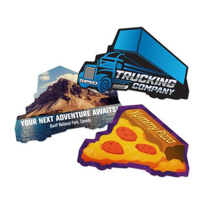 Custom Plastic 3.5" x 2.25" Big Rig Shape Cards