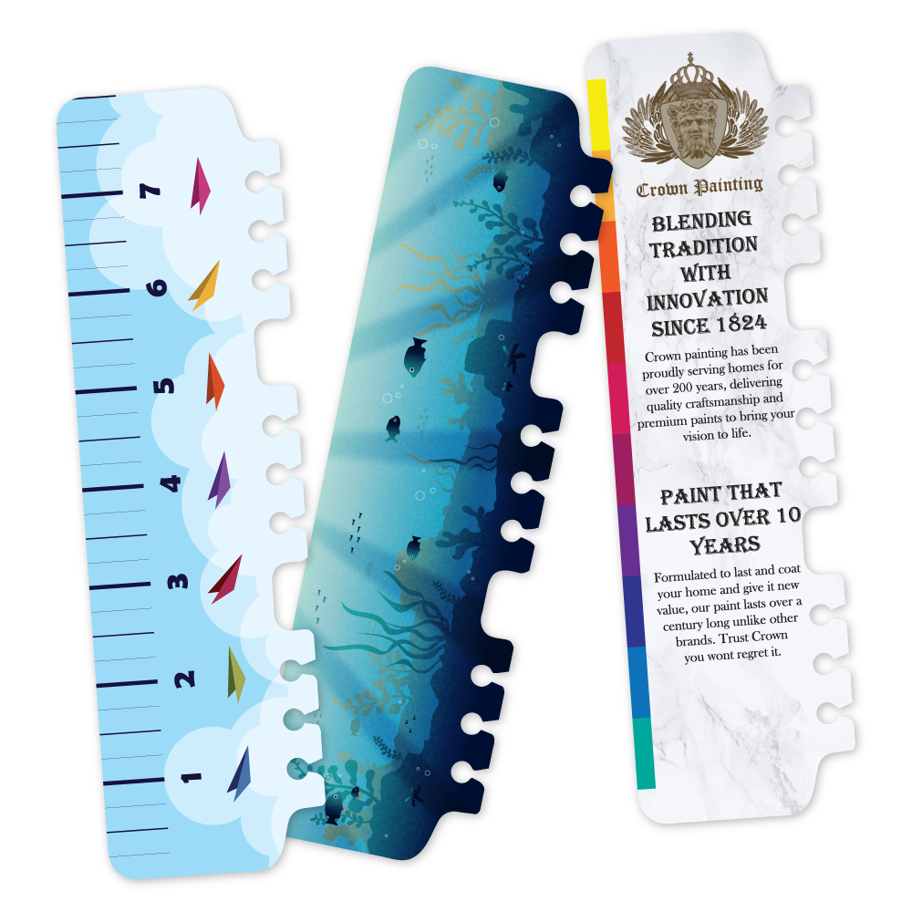 Custom Plastic Rulers for 3 Ring Binders