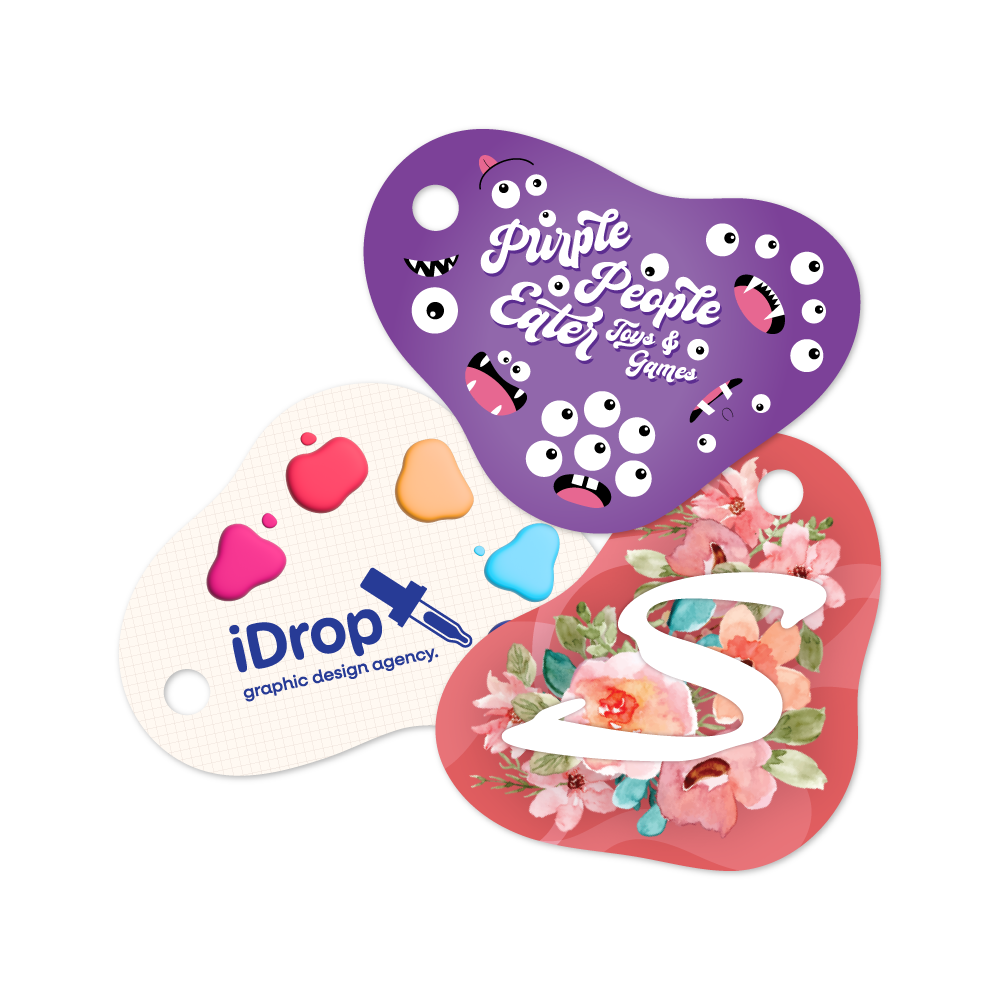 Custom Plastic 1.5" x 1.125" Unique Shape Key Tags