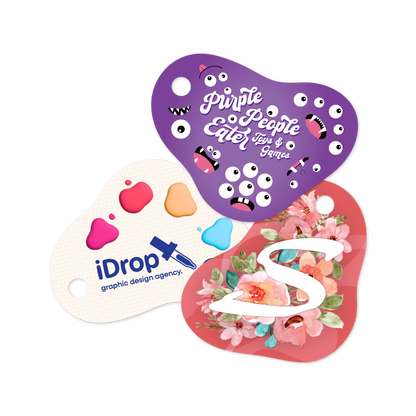 Custom Plastic 1.5" x 1.125" Unique Shape Key Tags