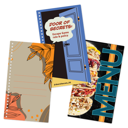 Custom Plastic 4" x 7" Spiral Bound-Ready Booklet Page