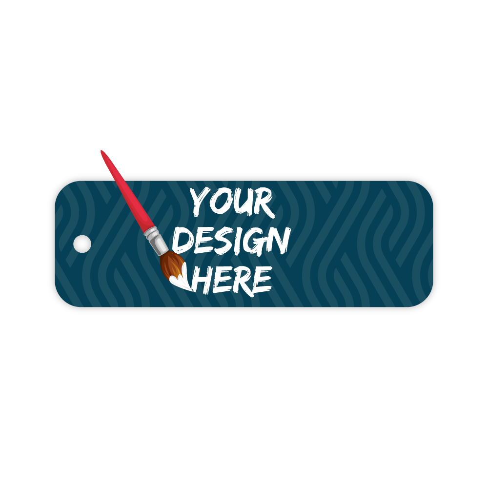 Custom Plastic 5.25" x 1.75" Long Tags