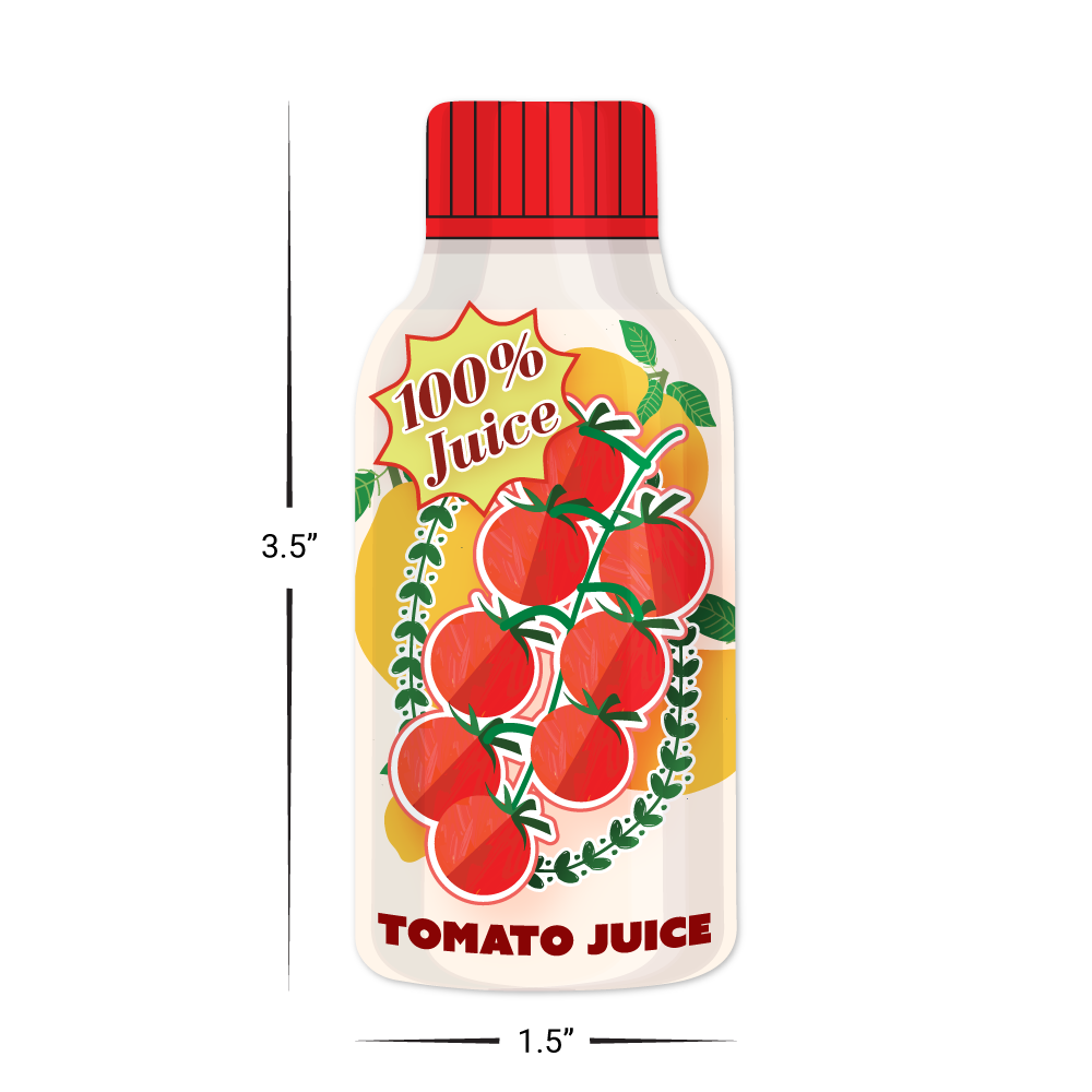 Custom Plastic 3.5" x 1.5" Bottle Shape Cards