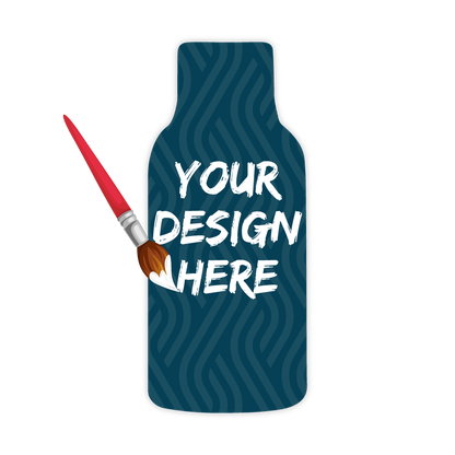 Custom Plastic 3.5" x 1.5" Bottle Shape Cards