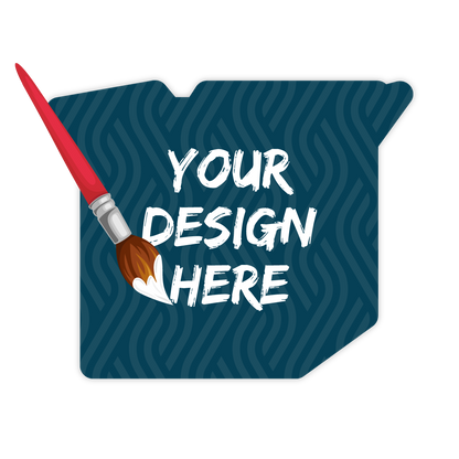 Custom Plastic 3.25" x 4" Box Shape Cards