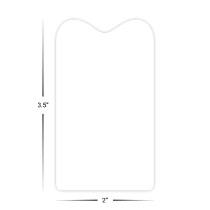 Custom Plastic 3.5" x 2" Bumped Cards