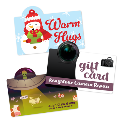 Custom Plastic 4" x 2.8" Bump Cards