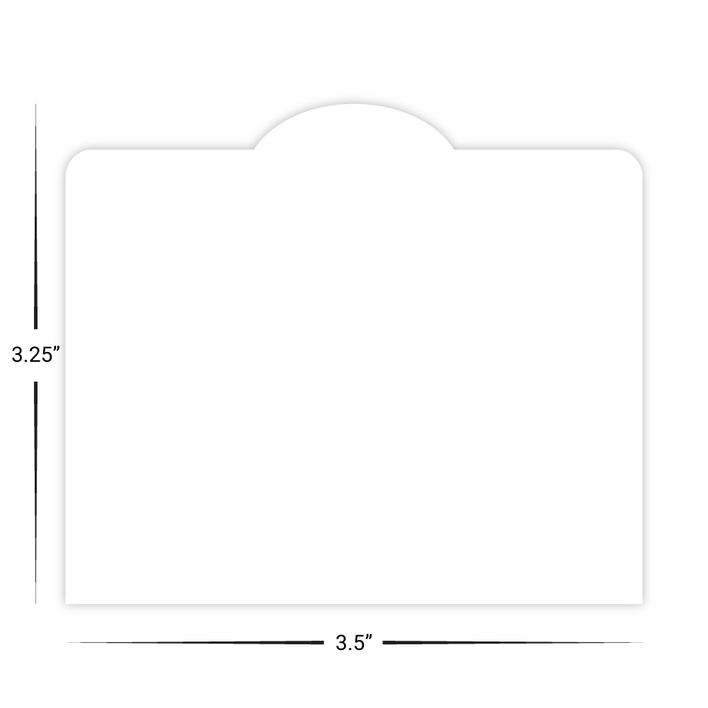Custom Plastic 3.75" x 3.25" Bump Cards