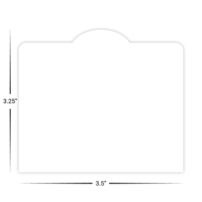 Custom Plastic 3.75" x 3.25" Bump Cards