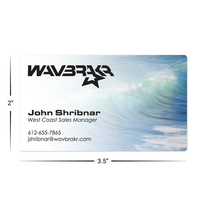 Custom Plastic 3.5" x 2" Slightly Rounded Corners Cards
