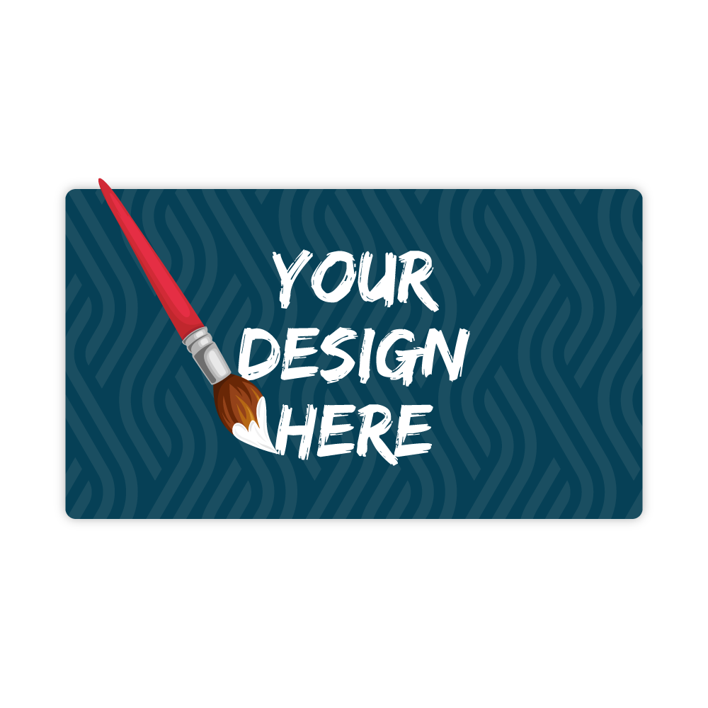 Custom Plastic 3.5" x 2" Slightly Rounded Corners Cards