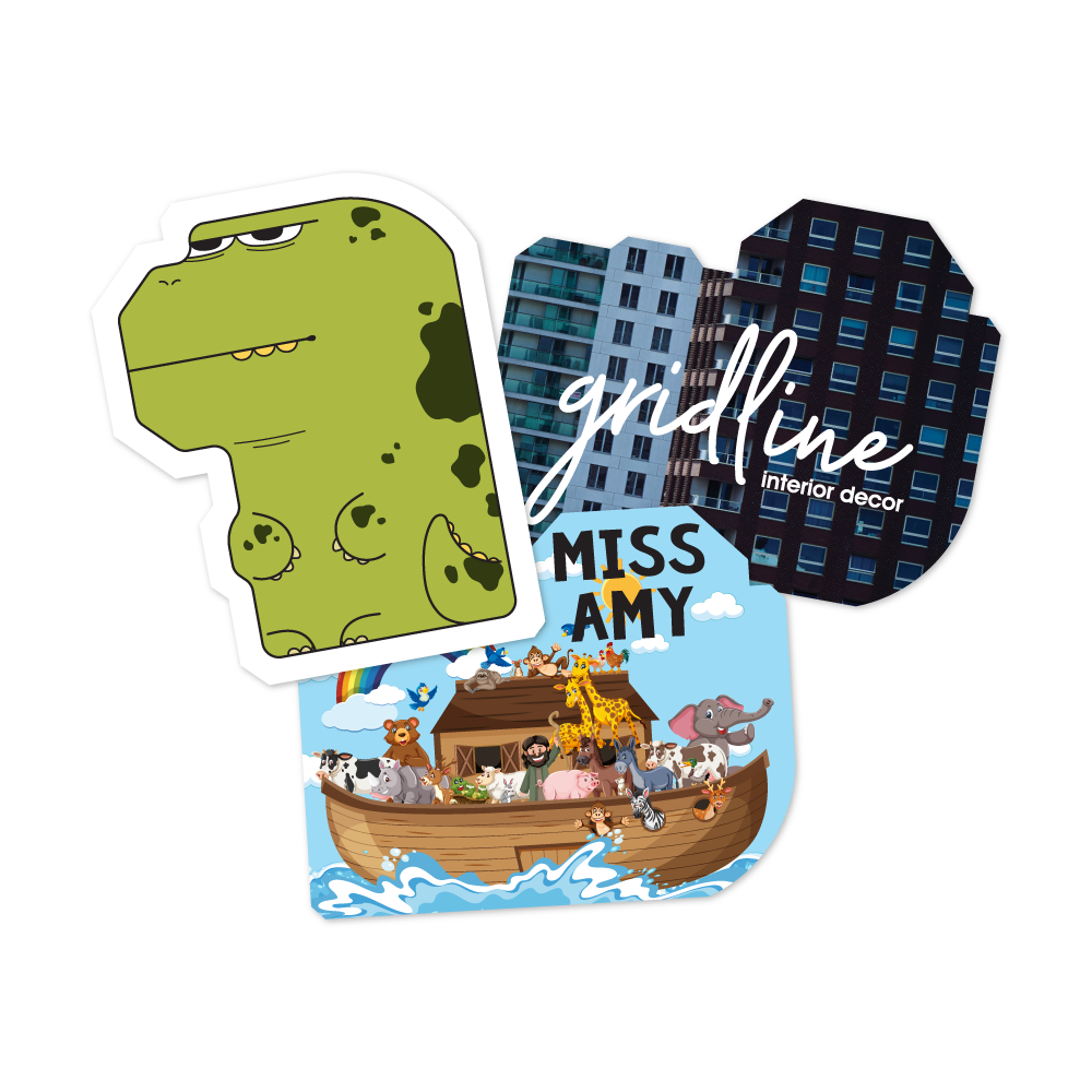Custom Plastic 2.7" x 2.15" Camera Shape Cards