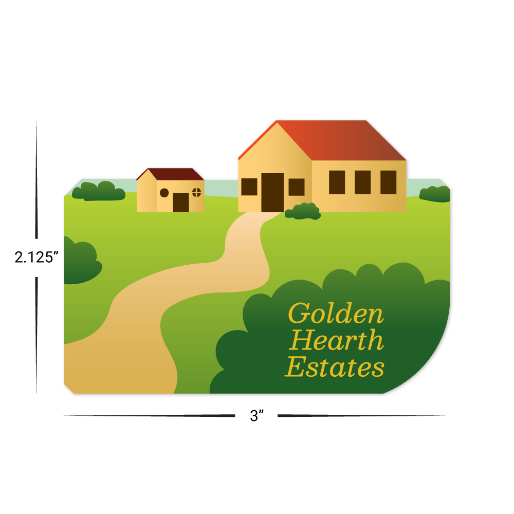 Custom Plastic 3" x 2.125" Camera Shape Cards