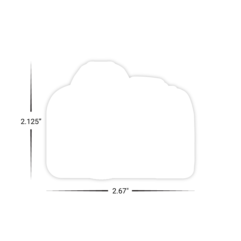 Custom Plastic 2.67" x 2.125" Camera Cards