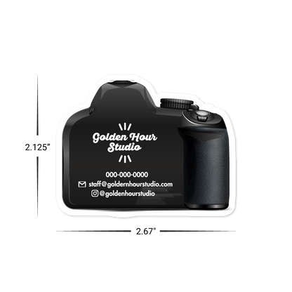 Custom Plastic 2.67" x 2.125" Camera Cards