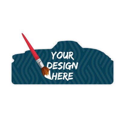 Custom Plastic 1.5" x 3.5" Car Shape Cards