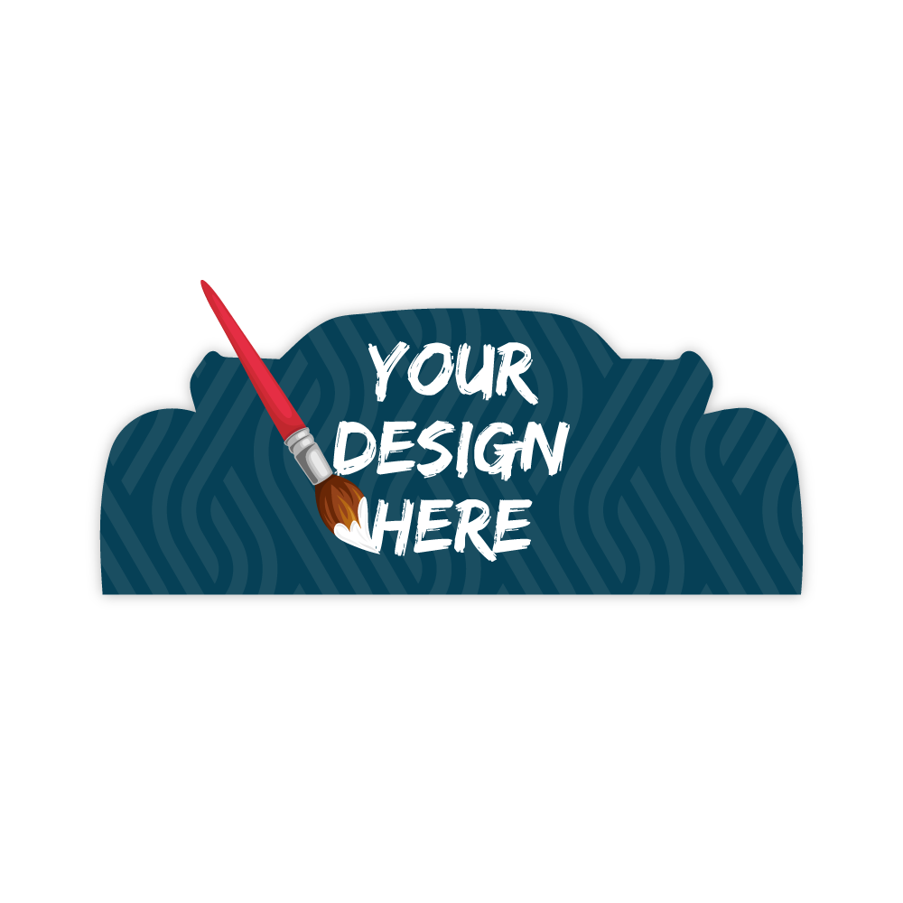 Custom Plastic 3.375" x 1.375 Car (Front) Shaped Cards