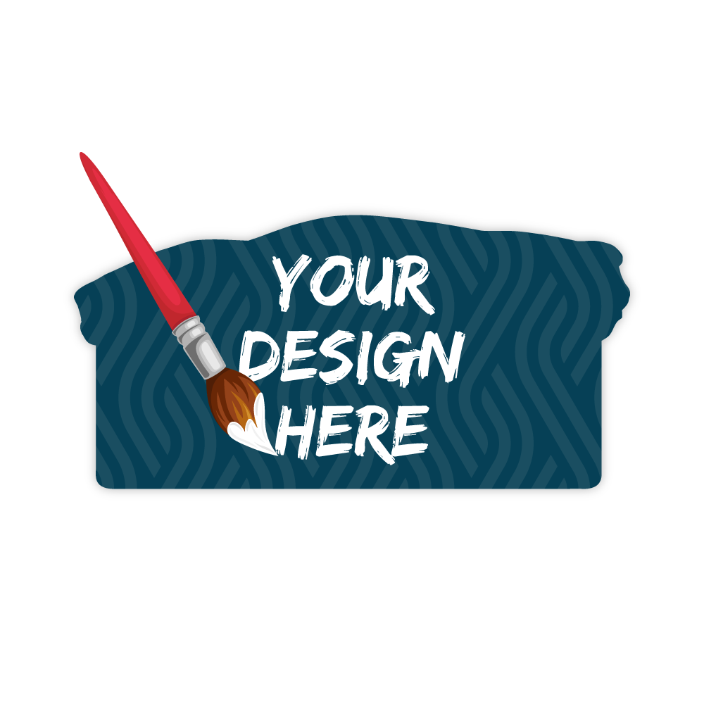 Custom Plastic 4.45" x 2.19" Car Shape Cards