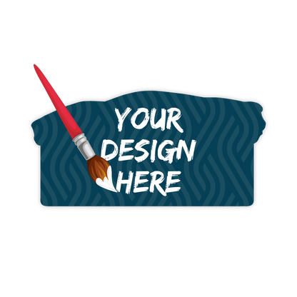 Custom Plastic 4.45" x 2.19" Car Shape Cards