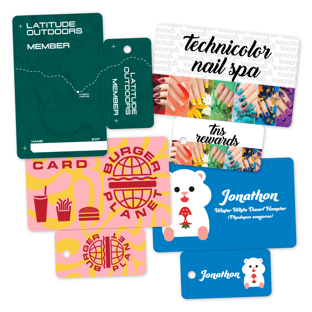 Custom Plastic Breakaway Card and Key Tag Combo